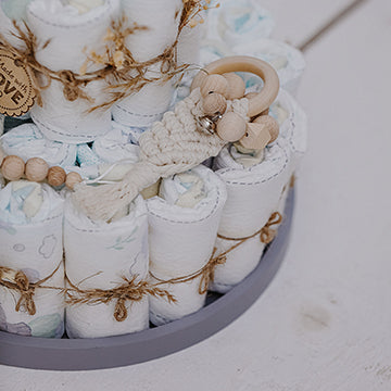 Windeltorte mit Schiebeelefant