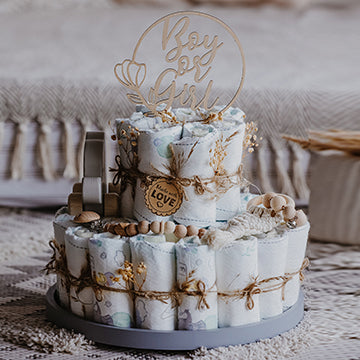 Windeltorte mit Schiebeelefant