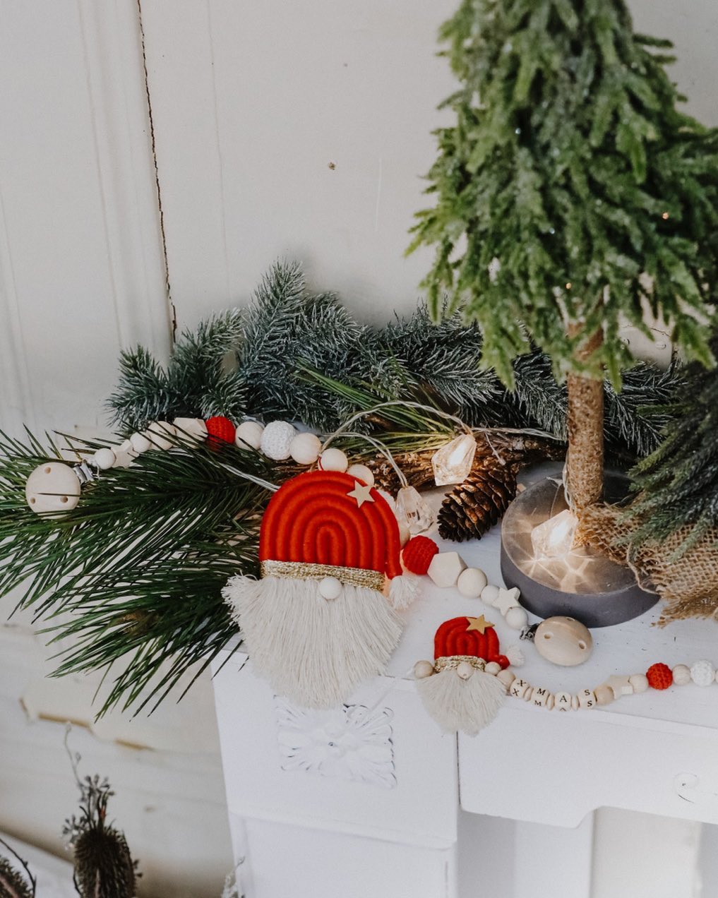 Weihnachtliche Kinderwagenkette
