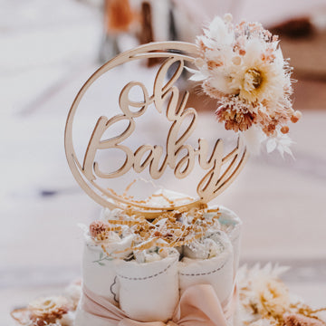 Windeltorte in saften Rosa für Mädchen