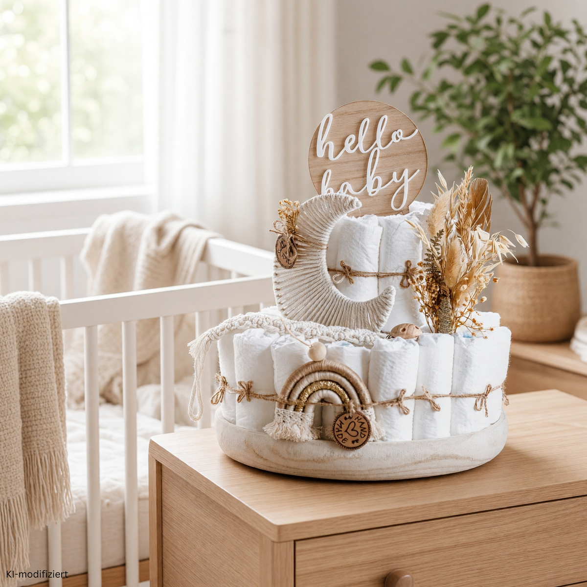 Boho_Windeltorte_mit_Makramee_Mond