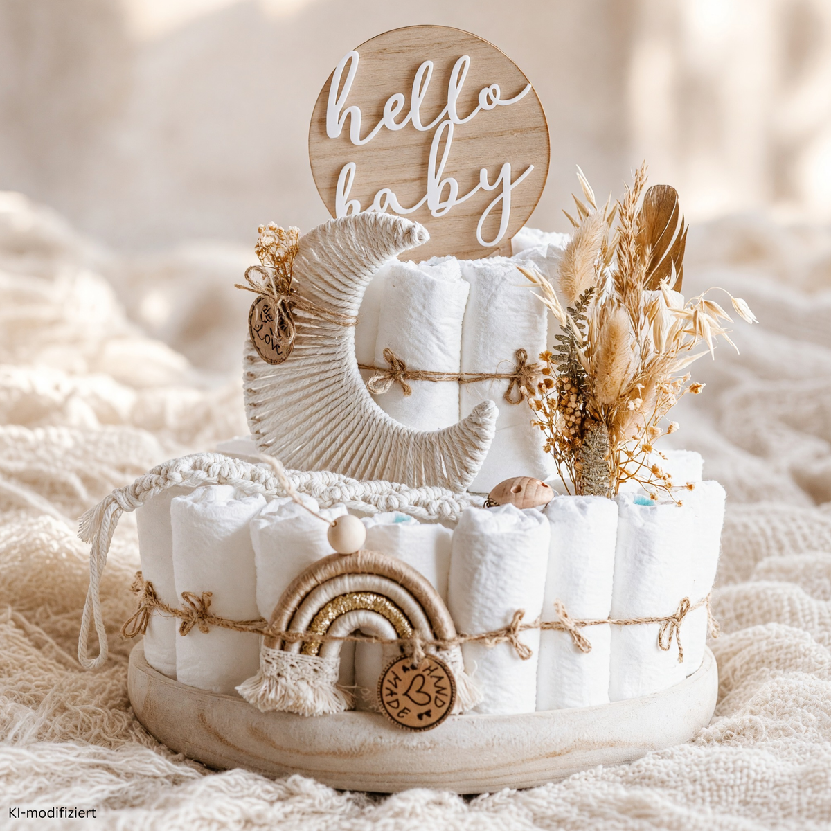 Boho_Windeltorte_mit_Makramee_Mond