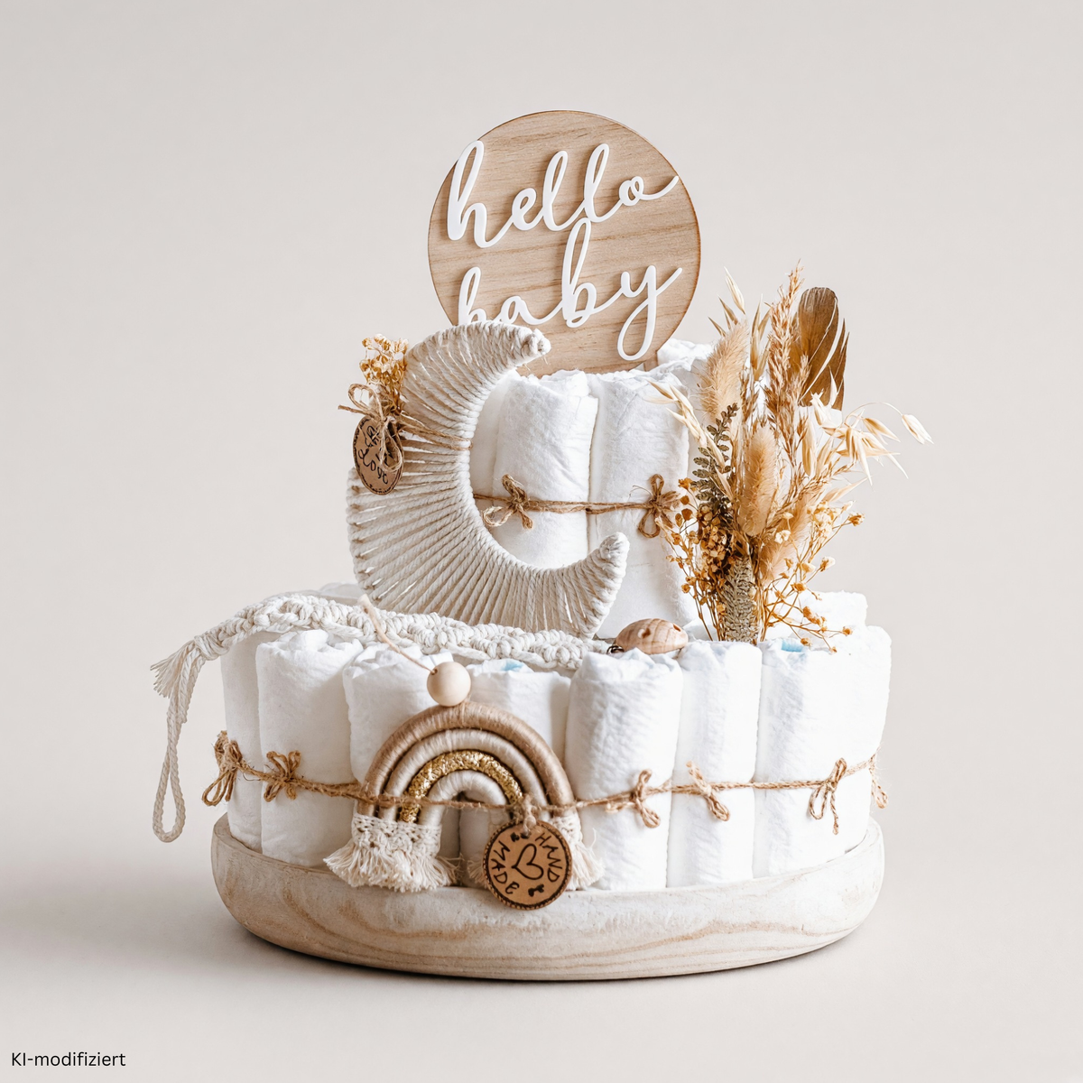 Boho_Windeltorte_mit_Makramee_Mond