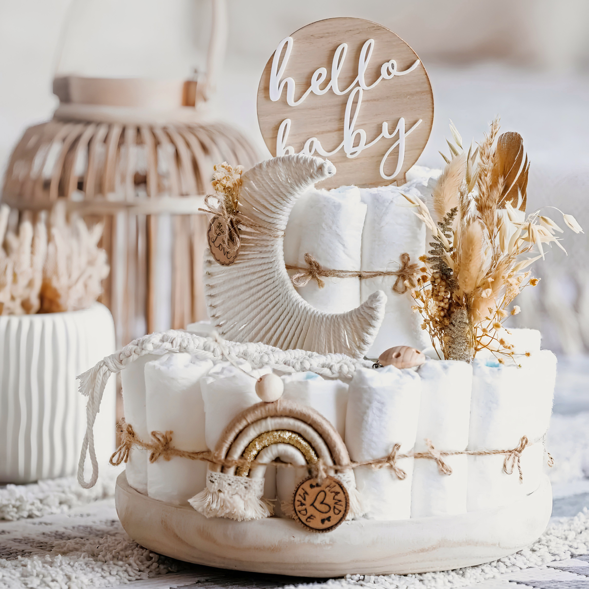 Boho_Windeltorte_mit_Makramee_Mond