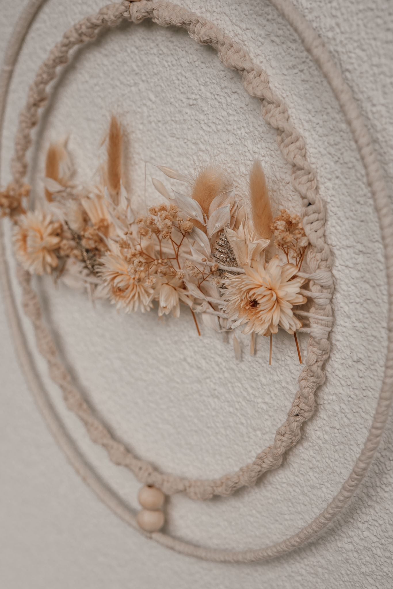 Makrameering mit Trockenblumen